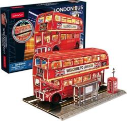 CubicFun CUBICFUN 3D puzzle játék 161 darabos Emeletes busz LED világítással (GXP-917013) (GXP-917013)