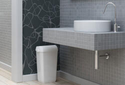 SAPHO Colored fürdőszobai szemetes 23 l, fehér A74201 (A74201)