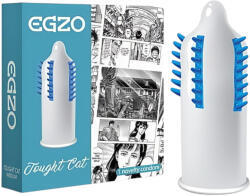 EGZO Tough Cat - презерватив с релеф и издатини - 1 брой - lovesexshop
