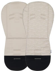 Petite & Mars Foamy Ülésbetét Babakocsiba Beige Whale - Párnázott, Kényelmes és Légáteresztő Ülésbetét Babakocsikhoz