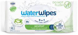 WaterWipes Hydrating Clean Műanyagmentes Nedves Törlőkendő 60db - Természetes Aloe Vera és Grapefruitmag Kivonattal, 99, 9% Tisztított Vízzel, Hidratáló Ápolás Érzékeny Bababőrre (100000066)