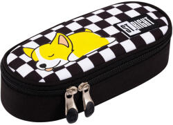 UNIPAP St. Right: Álmos kutyus fekete ovális tolltartó 23cm (664366) - jatekshop