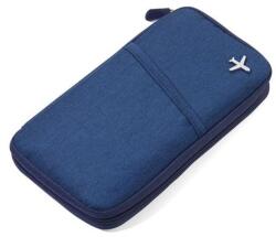 Troika Dokumentumtároló, utazáshoz, RFID védelemmel, TROIKA "Safe flight", sötétkék (TRV20/DB) - iconink