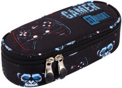 UNIPAP St. Right: Blue Gamer fekete-kék színű ovális tolltartó 23cm (666728) - jatekshop