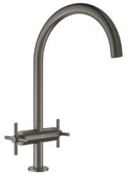 GROHE Atrio Két fogantyús mosogató csaptelep L-es méret, grafit (GR-30609AL0)