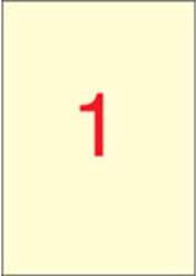 APLI Etikett, 210x297 mm, színes, APLI, krémszínű, 20 etikett/csomag (11802) - nyomtassingyen