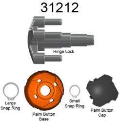 Little Giant Ladder Комплект панти Hinge Lock + бутони Palm Button (60678)