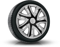 NRM Capace pentru roți FIAT 14", SUPERNOVA BICOLOR argintiu-negru 4bc