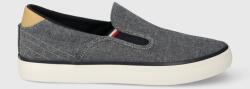 Tommy Hilfiger sportcipő TH HI VULC LOW SLIPON CHAMBRAY - sötétkék Férfi 41