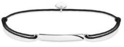 Thomas Sabo Fekete textil karkötő gravírozható ezüst lappal - LS012-173-11-L20v (LS012-173-11-L20v)