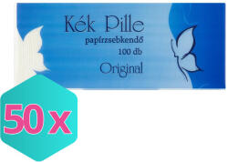 Kék Pille Papírzsebkendő 3 rétegű 100 db-os KARTON - 50 db (K5997467111415)