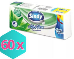 Sindy papírzsebkendő aloe vera 3r. , 100db/csg, 60csg/karton, 24karton/raklap KARTON - 60 db (K5998648701821)