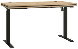  Állítható magasságú íróasztal Tucson 170 (Artisan tölgy + Matt fekete)