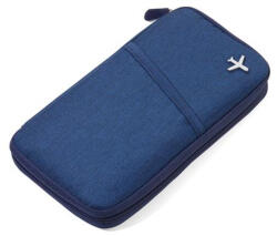 Troika Dokumentumtároló, utazáshoz, RFID védelemmel, TROIKA "Safe flight", sötétkék (TRV20/DB) - tonerpiac