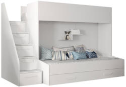  Emeletes ágy Hartford 356 (Fehér + Fényes fehér)