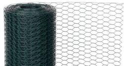  Kerítés GARDEN HEX PVC 1000/20/0, 9 mm, zöld, RAL 6005, hatszögletű, állattartó, csomag 10 m