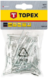 TOPEX Popszegecs 4.8x23mm, 50db, min. rendelés: 5cs (43E507)
