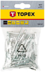 TOPEX Popszegecs 4.8x14mm, 50db, min. rendelés: 5cs (43E504)