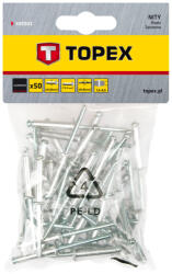 TOPEX Popszegecs 4.8x12mm, 50db, min. rendelés: 5cs (43E503)