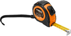 NEO TOOLS Mérőszalag 5m / 25mm, acél, autostop + rögzítő (67-223) - szerszamhaz