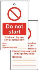 Matlock - LOCKOUT FIGYELMEZTETŐ CÍMKÉK - KÉTOLDALAS (10DB) (MTL9508540K)