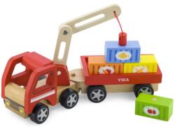 Viga Toys Transportor de marfa Viga, cu elevator magnetic