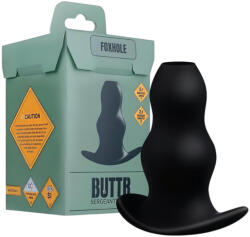 BUTTR Foxhole - üreges análtágító dildó (fekete)