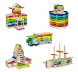 Viga Toys Set 250 de blocuri pentru constructie, Viga, Architecture