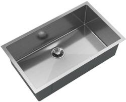 Gamma Stalowy S7545 egymedencés rozsdamentes acél mosogató, króm, beépíthető (S7545-CH)