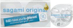 Sagami Original 0.02 - extra síkosított óvszer - 55 mm (12 db) - sexshopcenter