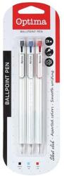 Optima Golyóstoll OPTIMA nyomógombos Stella vegyes színek 1, 0 mm 3 darabos (100934) - fotoland