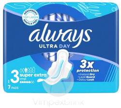 Always Intim betét UltraDay 7db SuperExt - delfinbuvar