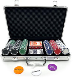 Target Darts Póker készlet, számozatlan, "dice" 11, 5 g-os, alu kofferben, 300db-os