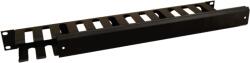Pulsar RAOK-1M 19" kábel rendező panel; 1U; vízszintes; fedéllel; fém (RAOK-1M)