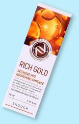 Enough Ser intensiv cu aur Premium Rich Gold Intensive Pro Nourishing Ampoule - 30 ml