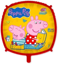 Peppa Pig Messy Play, Peppa malac négyzet fólia lufi 43 cm