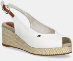 Tommy Hilfiger szandál FLAG MID WEDGE ESPAD SLINGBACK - fehér Női 39