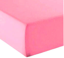  Gumis lepedő pamutvászon alapanyagból 90x200 cm - pink