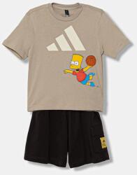 adidas gyerek pamut melegítő szett - bézs 104