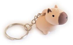 Leskovics 3D Capybara kézzel festett kulcstartó figura (3D0002)