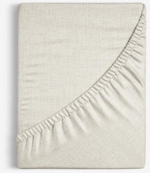 Goldea cearceaf de pat cu elastic din bumbac - model striat 140 x 200 cm