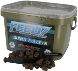  Starbaits Feedz Donuts Pellets furattal 15mm 4, 5kg vödörrel, lapáttal (64128)