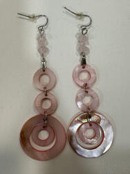 Rózsahullám - bohém nyári fülbevaló (VF10)