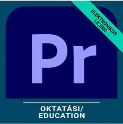 Adobe Premiere Pro for teams - Oktatási, Többnyelvű, Új előfizetés, 12 hónap (30002081CB01A12)