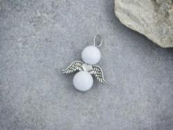 R. M. ékszer Életkedv angyal fehér jáde ásvány medál (19565RM)