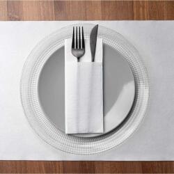 Mapelor Textúrált evőeszköztartós szalvéta "fehér" 40x32 cm 1/8 hajtású 40 lap/csomag -Mapelor
