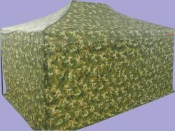 Expodom Gyorsan összecsukható sátor 3x4, 5 m - acél, 4 oldalfal, Terepszínű