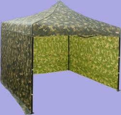 Expodom Gyorsan összecsukható sátor 3x3 m - alumínium, 3 oldalfal, Terepszínű