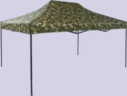 Expodom Gyorsan összecsukható sátor 3x4, 5 m - acél, Oldalfalak nélkül, Terepszínű