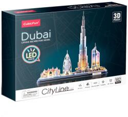  3d LED világítós puzzle: CityLine Dubai